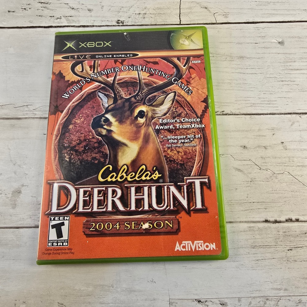 Cabelas Deer Hunt 2004 Season Microsoft Xbox Video Game Original Case Manual